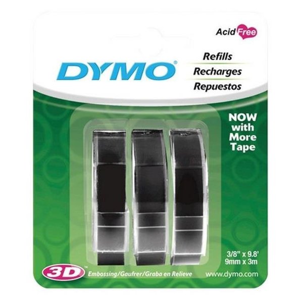 Dymo Dymo 1741670 Black Labelmaker Refill Tape 91046